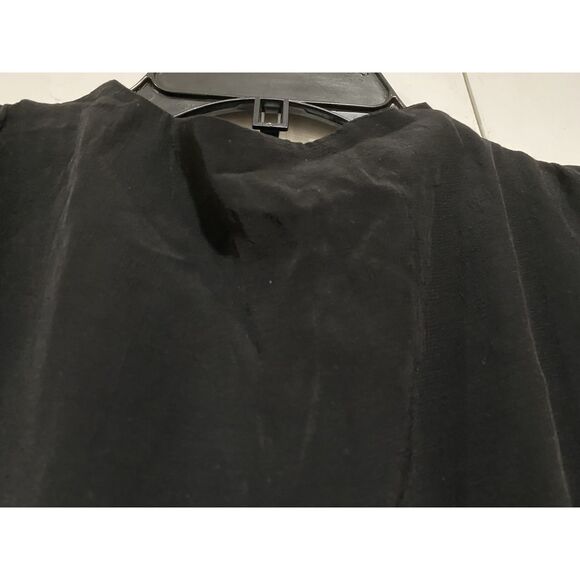 Zara Black Dress Small Mini Lace Trim Hem Gothic Cottagecore High Neck Party - Picture 7 of 16